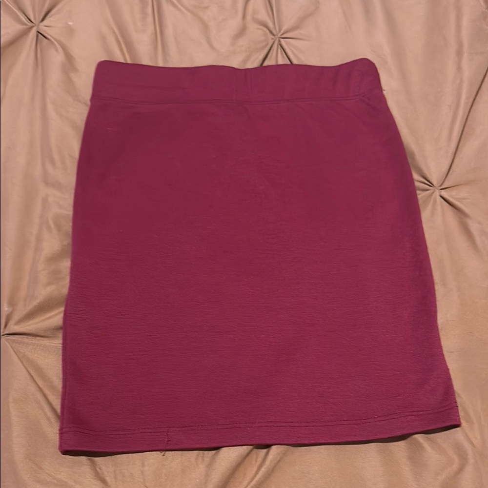 Nollie Burgundy Skirt, XS